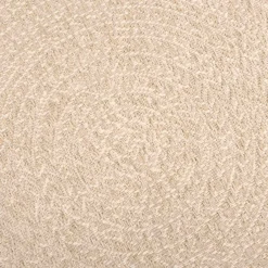 vidaXL Vloerkleed ZIZUR beige binnen en buiten 120x120 cm jute look