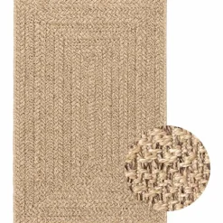 vidaXL Vloerkleed ZIZUR binnen en buiten 120x170 cm jute look