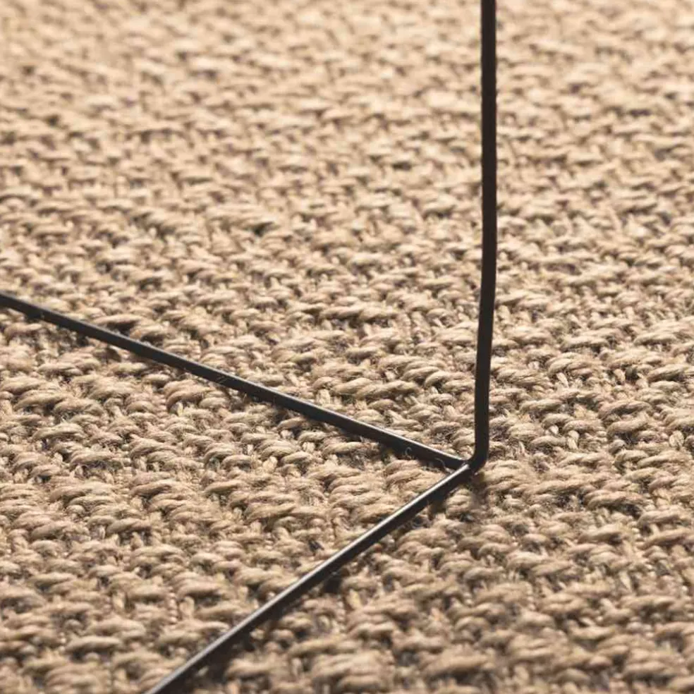 vidaXL Vloerkleed ZIZUR binnen en buiten 120x170 cm jute look