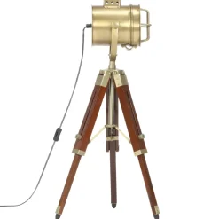 vidaXL Vloerlamp driepoot 69 cm massief mangohout