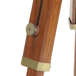 vidaXL Vloerlamp driepoot 165 cm massief mangohout