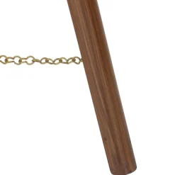 vidaXL Vloerlamp driepoot 97 cm massief mangohout