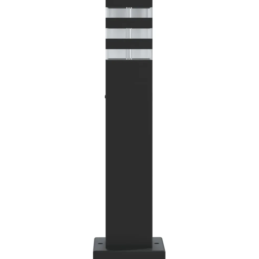 vidaXL Vloerlampen voor buiten 50 cm aluminium zwart