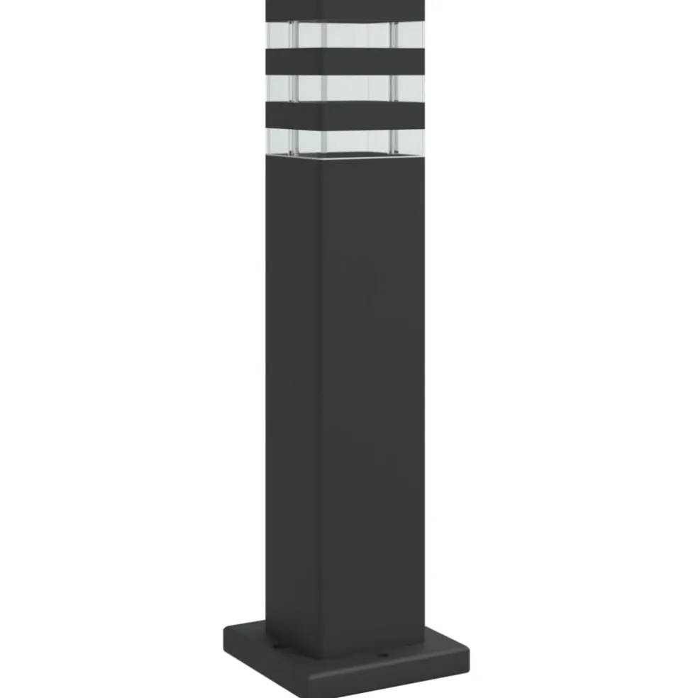 vidaXL Vloerlampen voor buiten 50 cm aluminium zwart