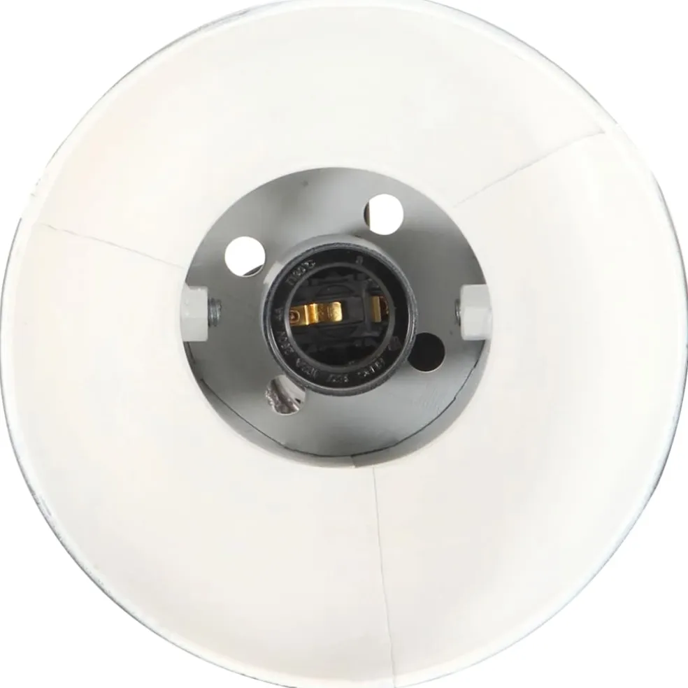 vidaXL Vloerlamp met 2 lampenkappen E27 gietijzer zwart