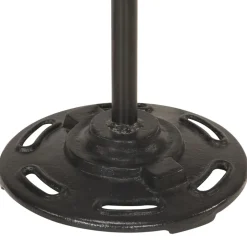 vidaXL Vloerlamp met 2 lampenkappen E27 gietijzer wit