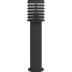vidaXL Vloerlamp voor buiten 60 cm roestvrij staal zwart
