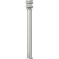 vidaXL Vloerlamp voor buiten 110 cm roestvrijstaal zilverkleurig