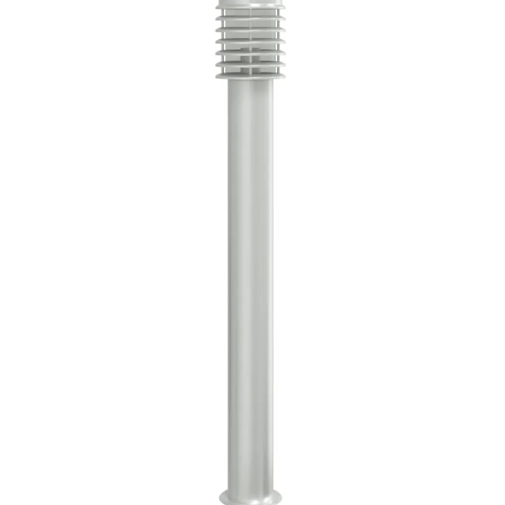 vidaXL Vloerlamp voor buiten 110 cm roestvrijstaal zilverkleurig