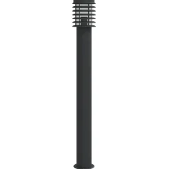 vidaXL Vloerlamp voor buiten 110 cm roestvrijstaal zwart
