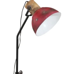 vidaXL Vloerlamp 25 W E27 30x30x100-150 cm verweerd rood