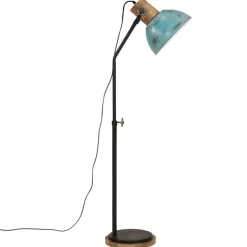 vidaXL Vloerlamp 25 W E27 30x30x100-150 cm verweerd blauw