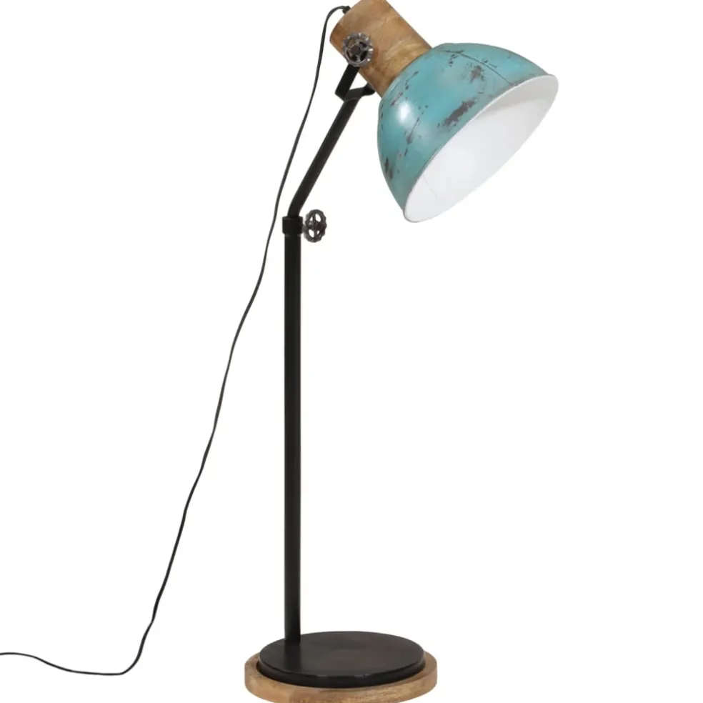 vidaXL Vloerlamp 25 W E27 30x30x100-150 cm verweerd blauw