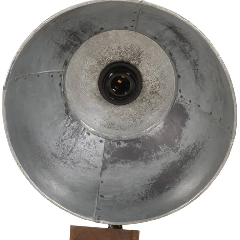 vidaXL Vloerlamp 25 W E27 45x45x120 cm vintage zilverkleurig