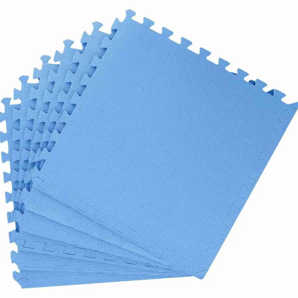 vidaXL Vloermatten 6 st 2,16 ㎡ EVA-schuim blauw