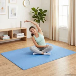 vidaXL Vloermatten 6 st 2,16 ㎡ EVA-schuim blauw