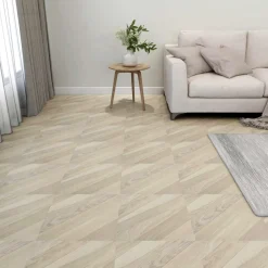 vidaXL Vloerplanken Beige 5,11 m² 55 st PVC