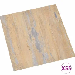 vidaXL Vloerplanken Bruin en Grijs 5,11 m² 55 st PVC