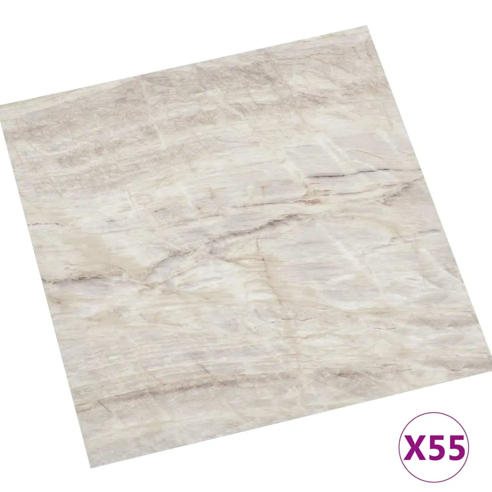 vidaXL Vloerplanken Bruin en beige 5,11 m² 55 st PVC