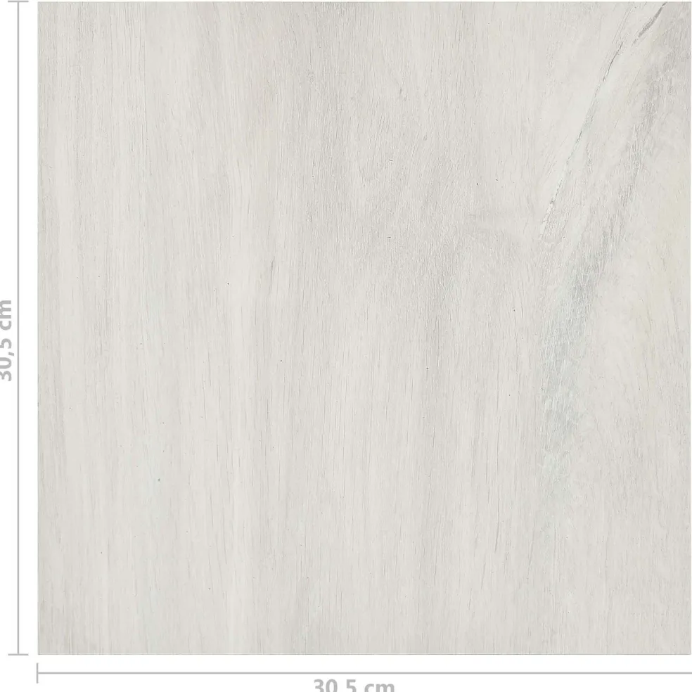vidaXL Vloerplanken Crème 5,11 m² 55 st PVC