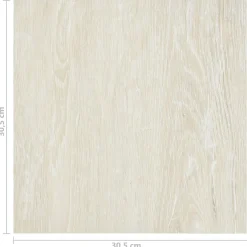 vidaXL Vloerplanken Crèmewit 5,11 m² 55 st PVC