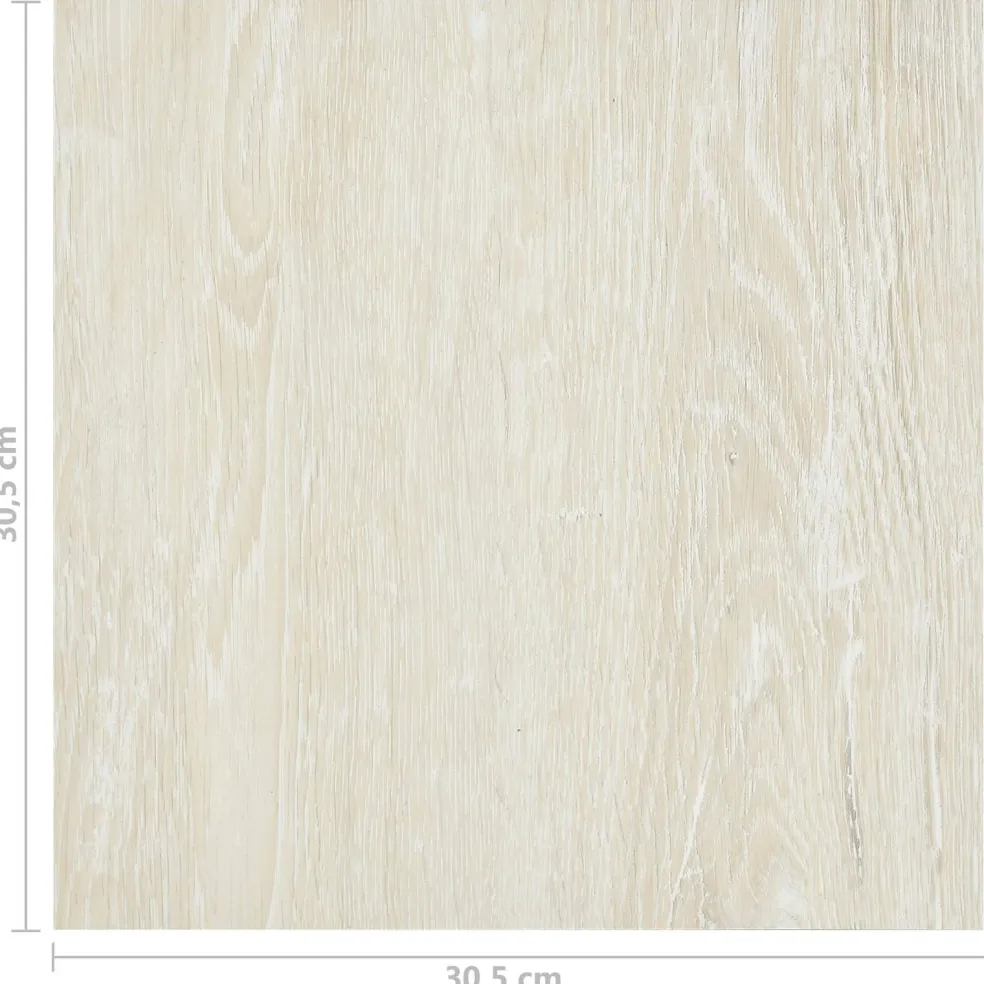 vidaXL Vloerplanken Crèmewit 5,11 m² 55 st PVC