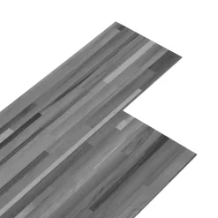 vidaXL Vloerplanken Gestreept Grijs 5,02 m² 36 st PVC
