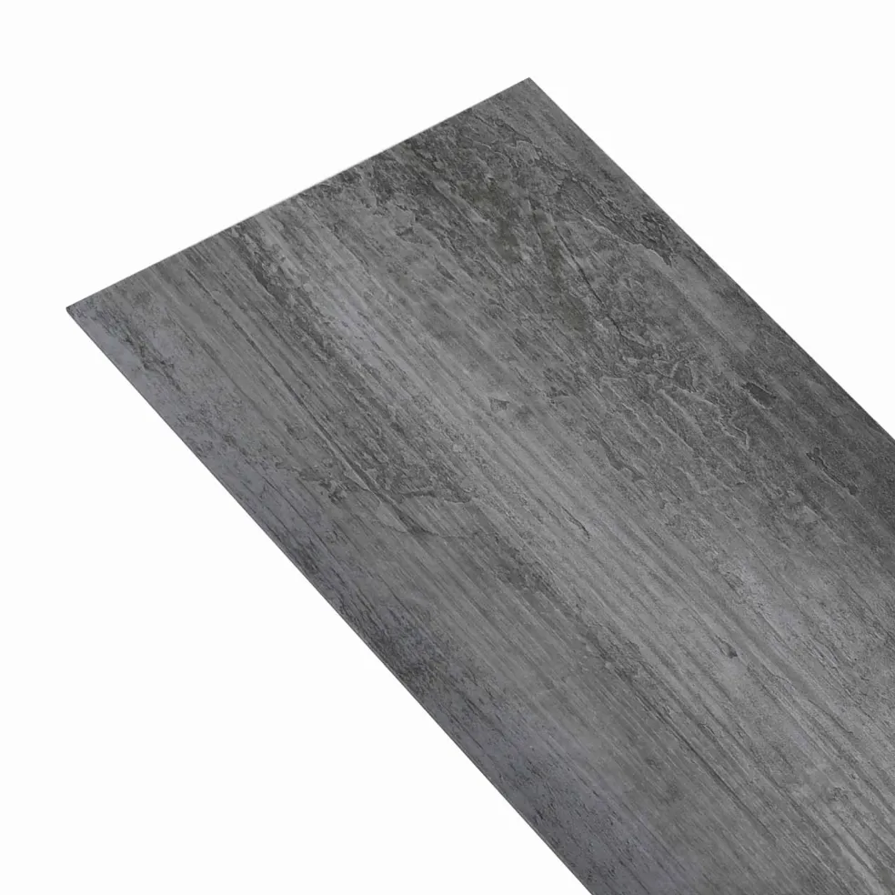 vidaXL Vloerplanken Glanzend Grijs 5,02 m² 36 st PVC