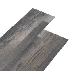 vidaXL Vloerplanken Grijs 5,26 m² 18 st PVC