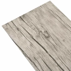 vidaXL Vloerplanken Grijs 5,26 m² 18 st PVC