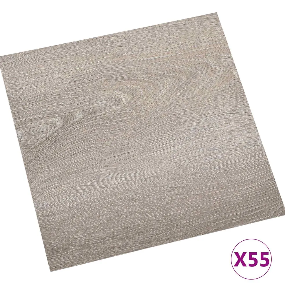 vidaXL Vloerplanken Hout 5,11 m² 55 st PVC