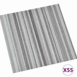 vidaXL Vloerplanken Strepen 5,11 m² 55 st PVC