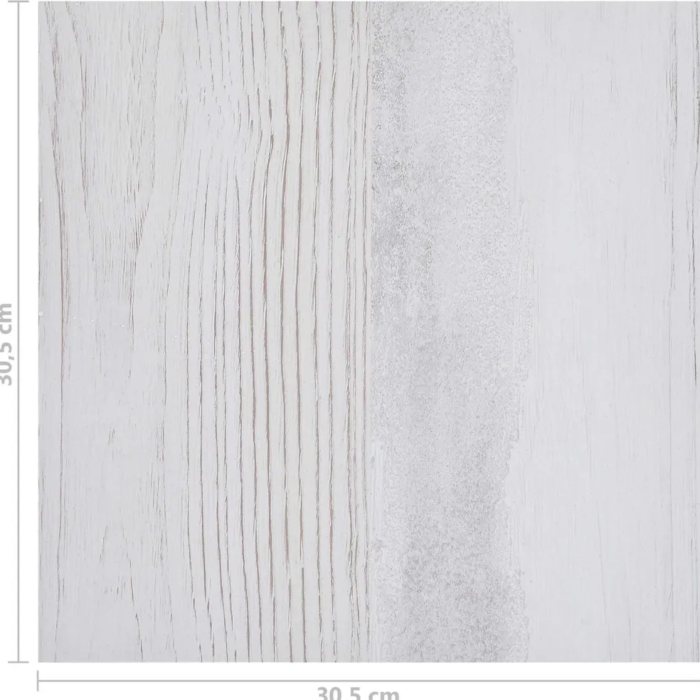 vidaXL Vloerplanken Wit en Lichtgrijs 5,11 m² 55 st PVC