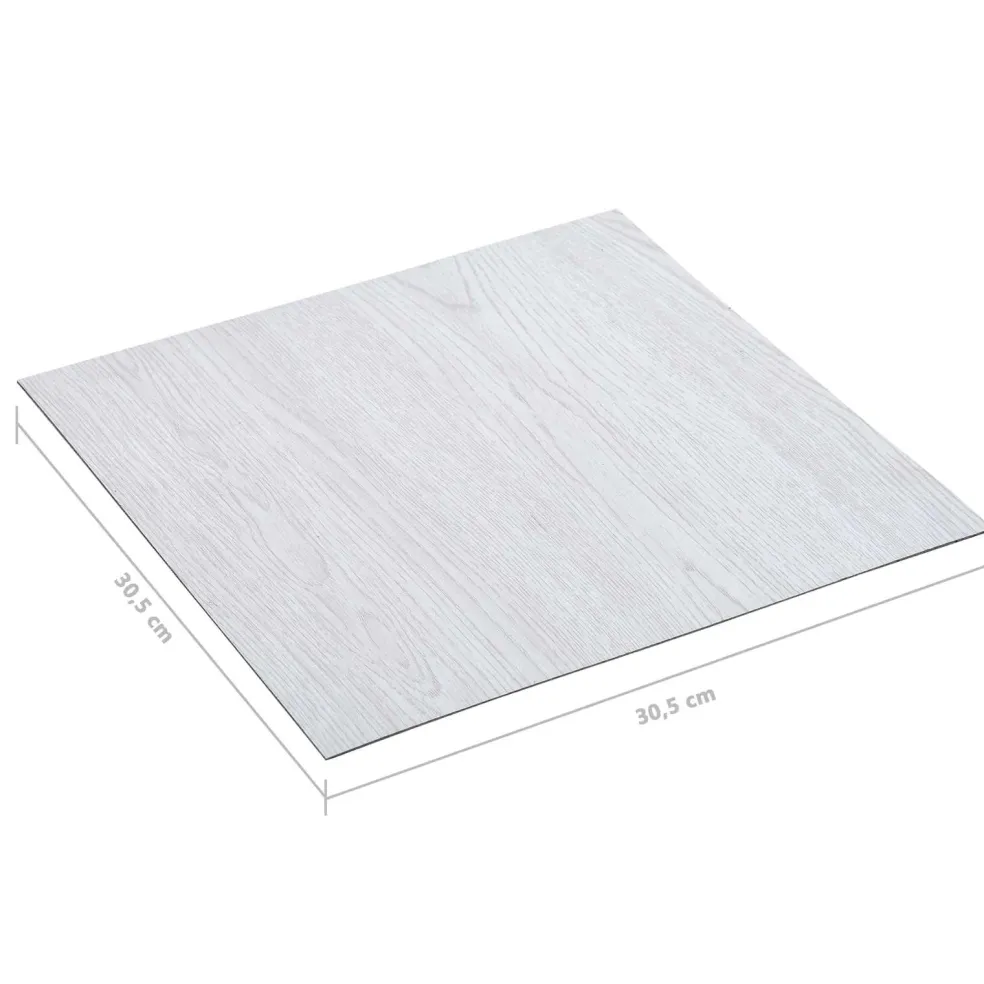 vidaXL Vloerplanken Wit Hout 5,11 m² 55 st PVC