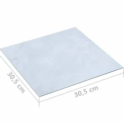 vidaXL Vloerplanken Wit 5,11 m² 55 st PVC