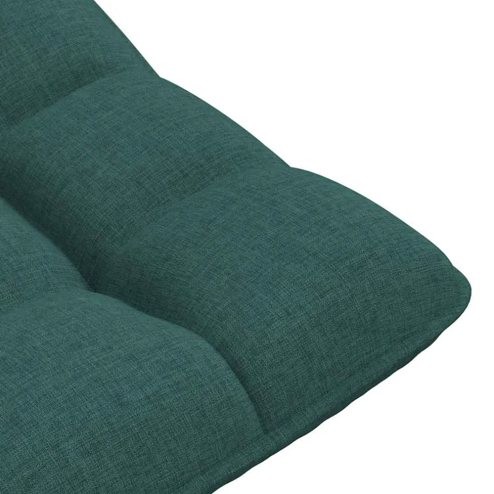vidaXL Vloerstoel draaibaar 70x51x79 cm stof donkergroen