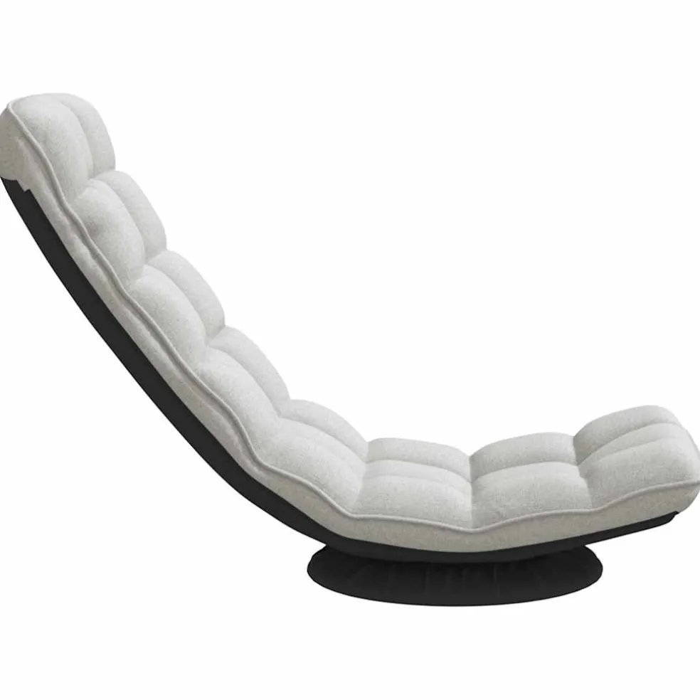 vidaXL Vloerstoel draaibaar 70x51x79 cm stof wolkengrijs