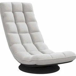 vidaXL Vloerstoel draaibaar 70x51x79 cm stof wolkengrijs