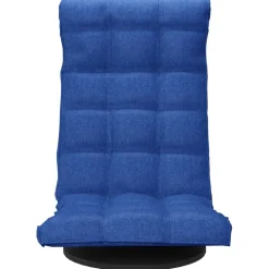vidaXL Vloerstoel draaibaar stof blauw