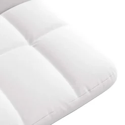 vidaXL Vloerstoel inklapbaar 71x51x62 cm stof wit
