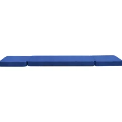 vidaXL Vloerstoel inklapbaar stof blauw