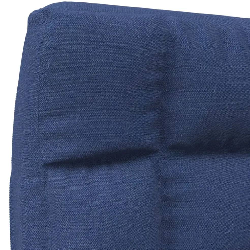 vidaXL Vloerstoel inklapbaar stof blauw