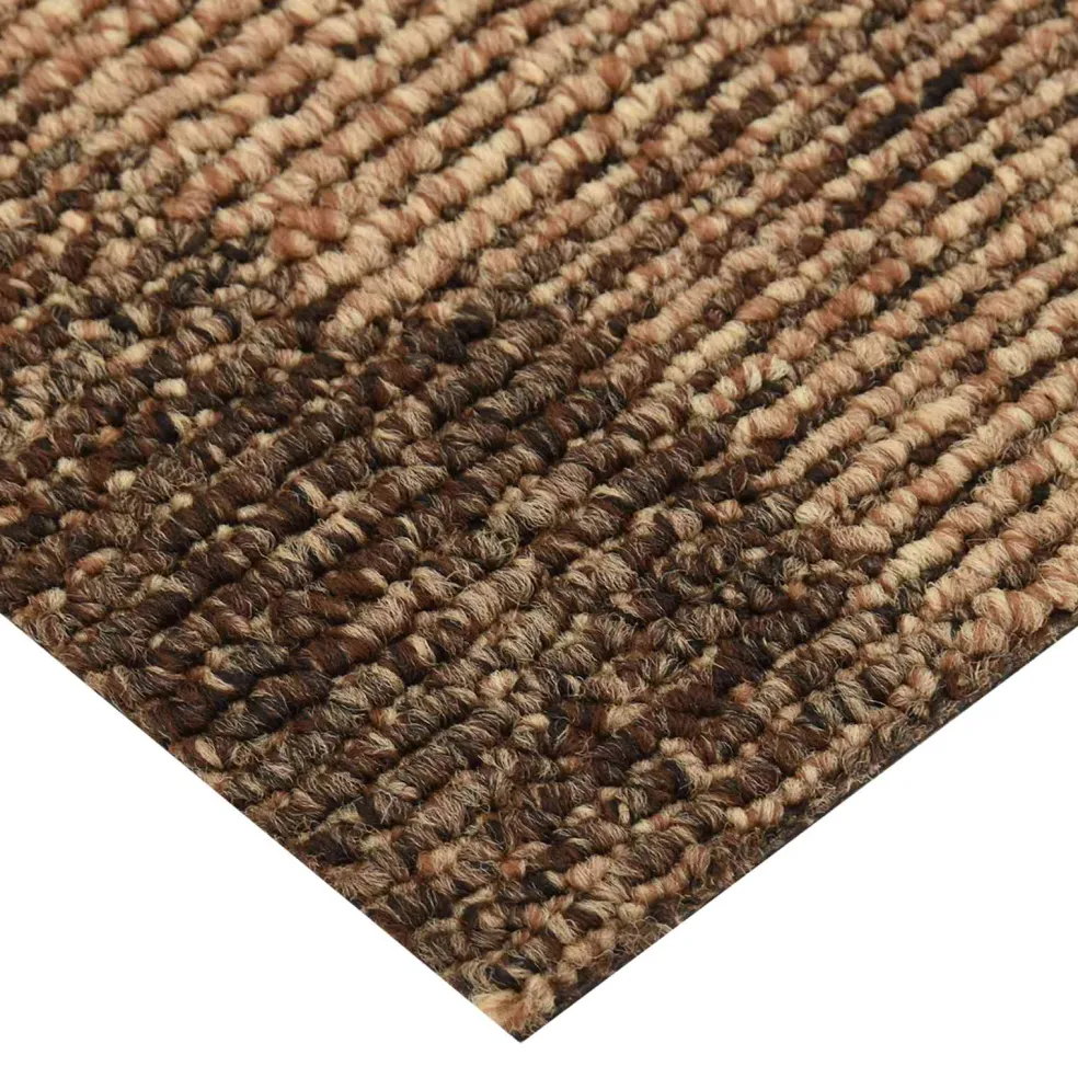 vidaXL Vloertapijt 20 st Bruin 50 x 50 cm PP Laagpolig