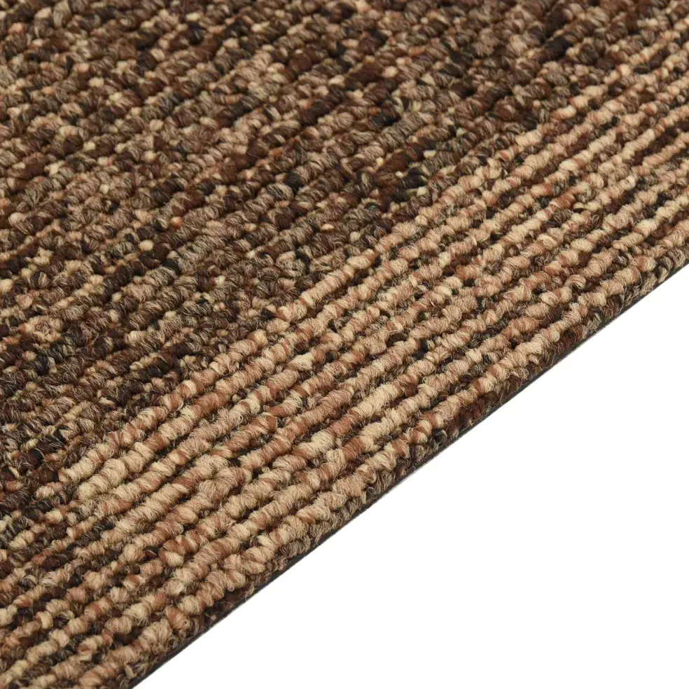vidaXL Vloertapijt 20 st Bruin 50 x 50 cm PP Laagpolig