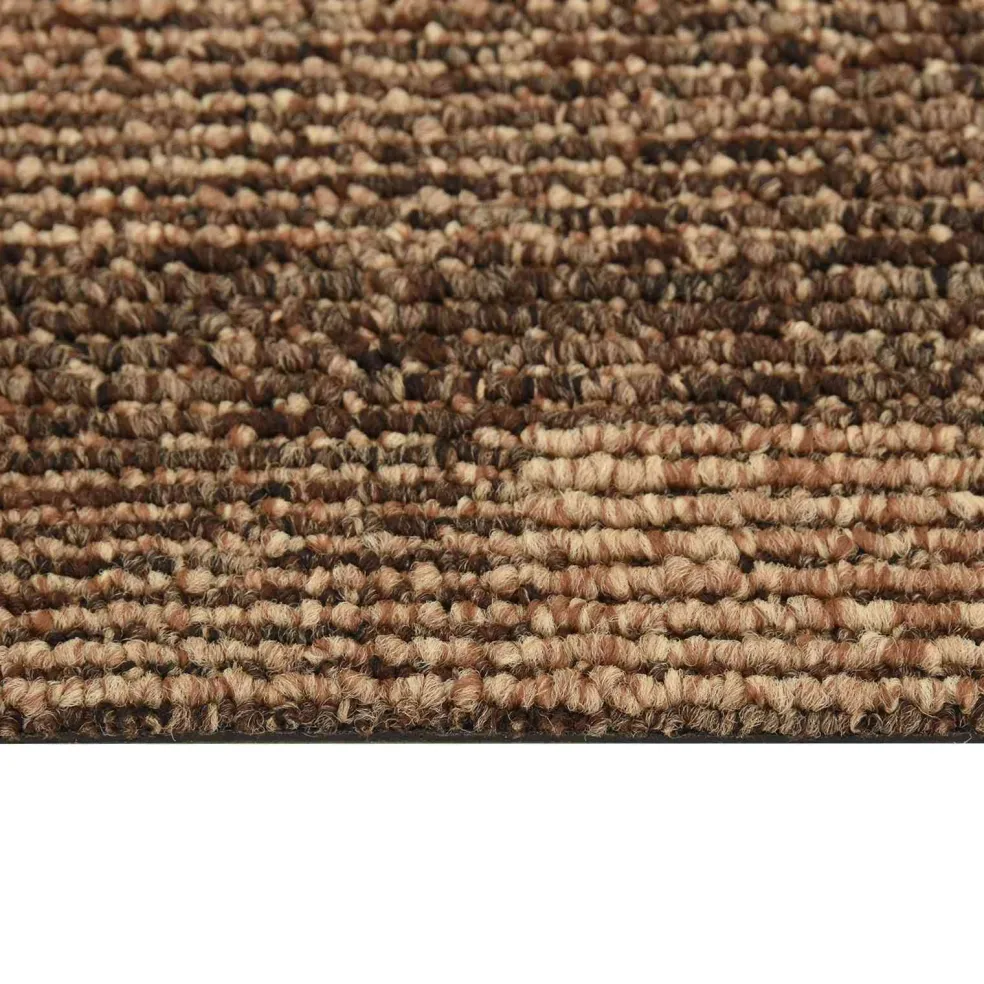 vidaXL Vloertapijt 20 st Bruin 50 x 50 cm PP Laagpolig