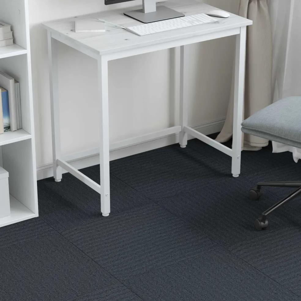 vidaXL Vloertegel Blauw Grijs 50 x 50 cm 4 st PP en Bitumen