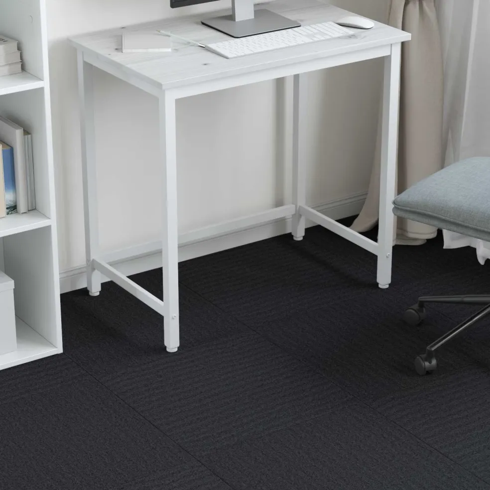 vidaXL Vloertegel Donkergrijs 50 x 50 cm 4 st PP en Bitumen