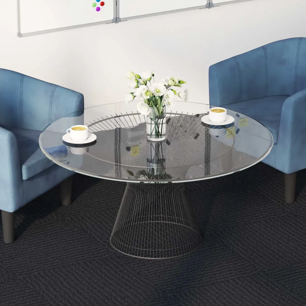 vidaXL Vloertegel Donkergrijs 50 x 50 cm 4 st PP en Bitumen
