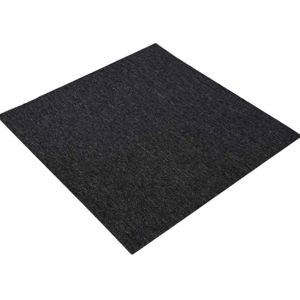 vidaXL Vloertegel Donkergrijs 50 x 50 cm 4 st PP en Bitumen