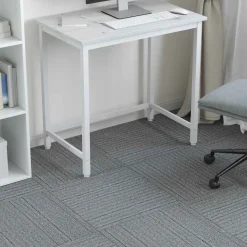 vidaXL Vloertegel Lichtgrijs met Streep 50 x 50 cm 4 st PP en Bitumen